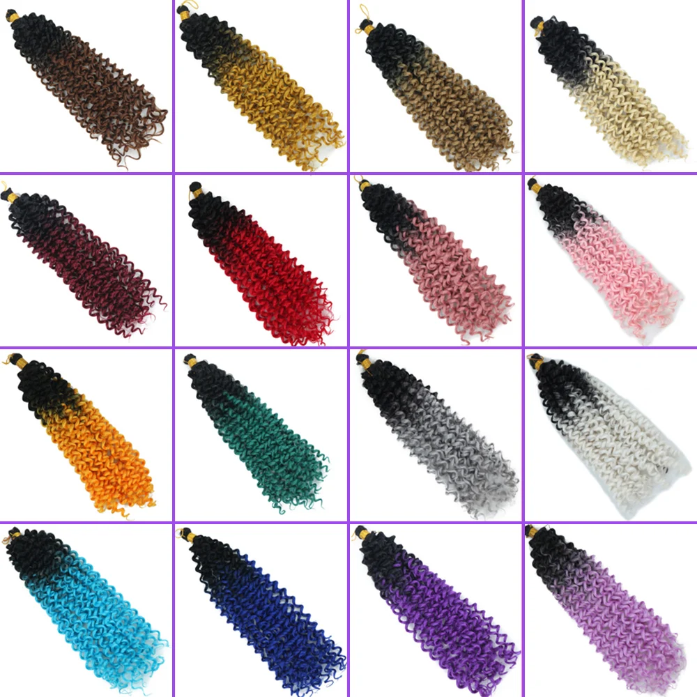 Плетеные волосы Омбре афро привлекательный локон плетеные вязаные крючком