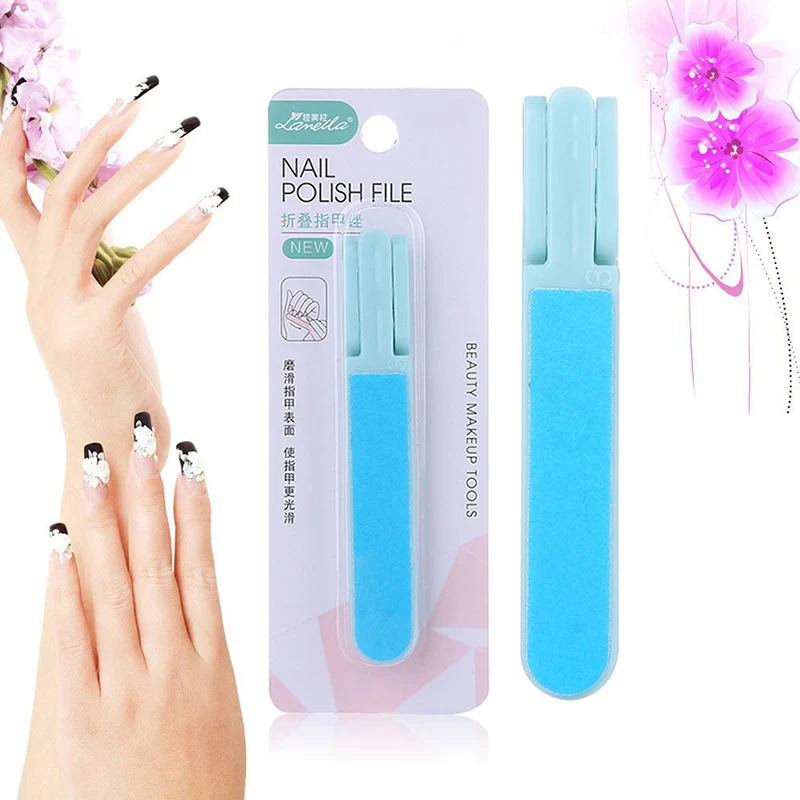 1 шт. прочная пилка для ногтей женские шести боковые полированные инструменты