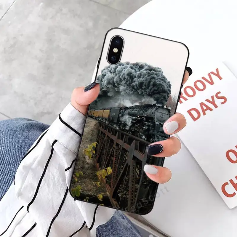 

Vintage train Phone Case for iPhone 11 12 mini pro XS MAX 8 7 6 6S Plus X 5S SE 2020 XR