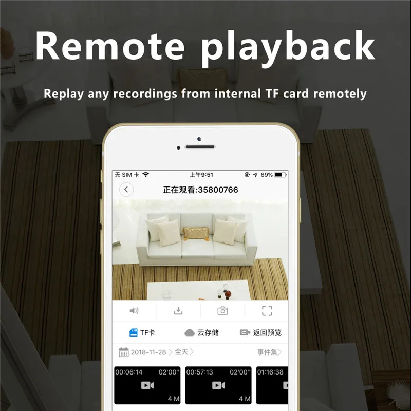

Mini Camera Surveillance Cameras With Wifi IP USB Full HD 1080P P2P CCTV SD Card Cloud Storage Smart AI Human Detection V380 APP