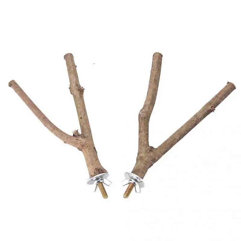 2019 Новое поступление 1 шт. 15 см Pet Parrot Raw Wood Fork Tree Branch стойка игрушка хомяк филиал