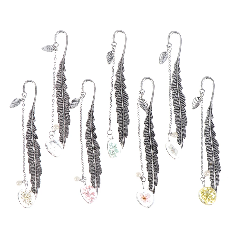 Креативные образцы цветов Закладка подвеска металлическая книжка отметка