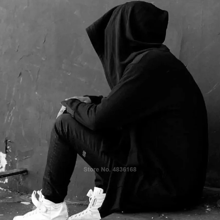 Мужской костюм на Хэллоуин черная куртка с капюшоном в готическом стиле длинный