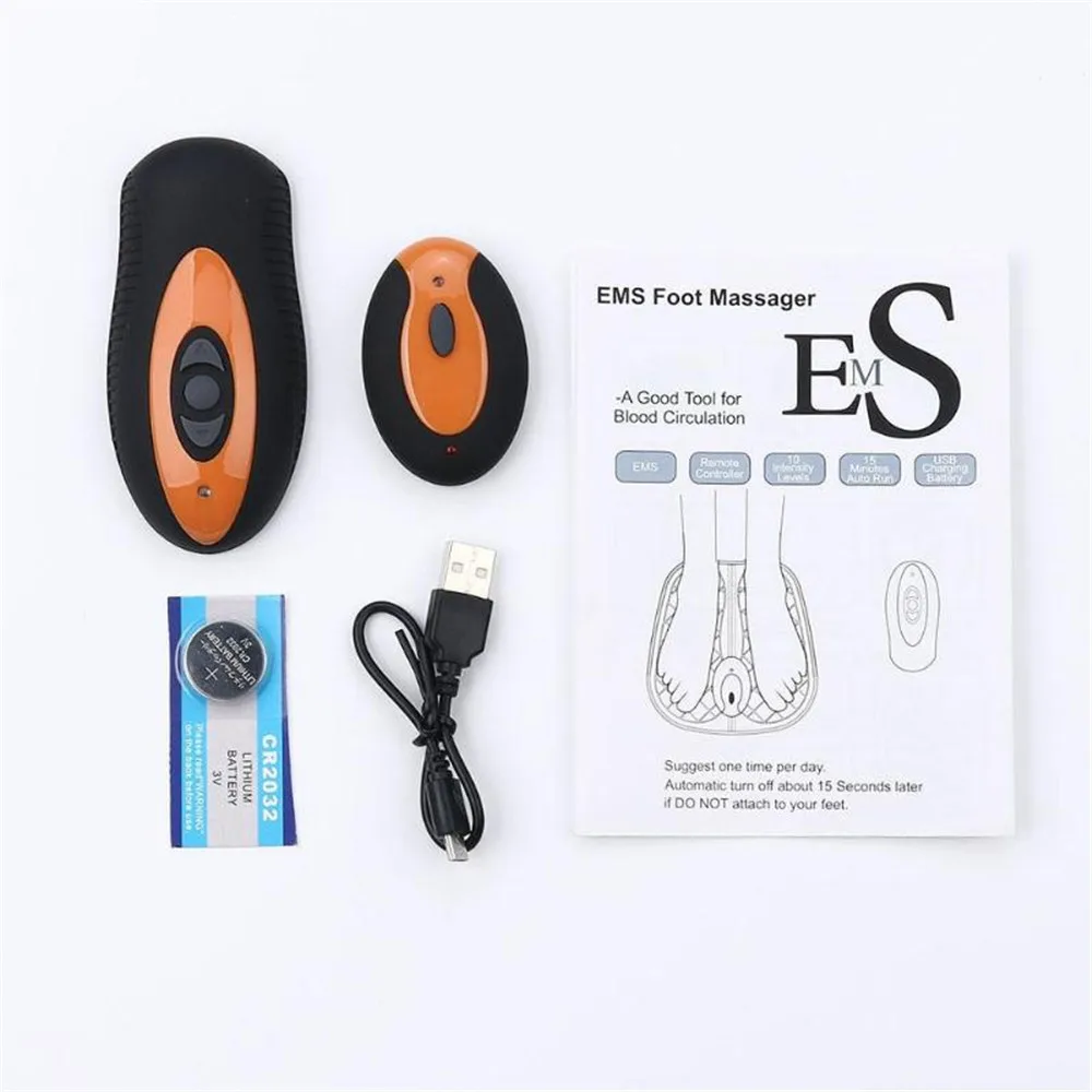 

2021 Circulation And Ems Booster Foot Leg Blood Rechargeable Foot Massager Care