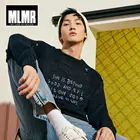 Мужской шерстяной свитер JackJones MLMR, Трикотажный Хлопковый пуловер с рисунком и рваным принтом, 218324551