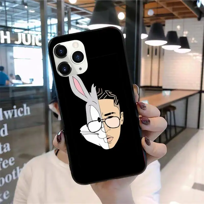 

Bad Bunny Phone Case for iPhone 11 12 mini pro XS MAX 8 7 Plus X XS XR