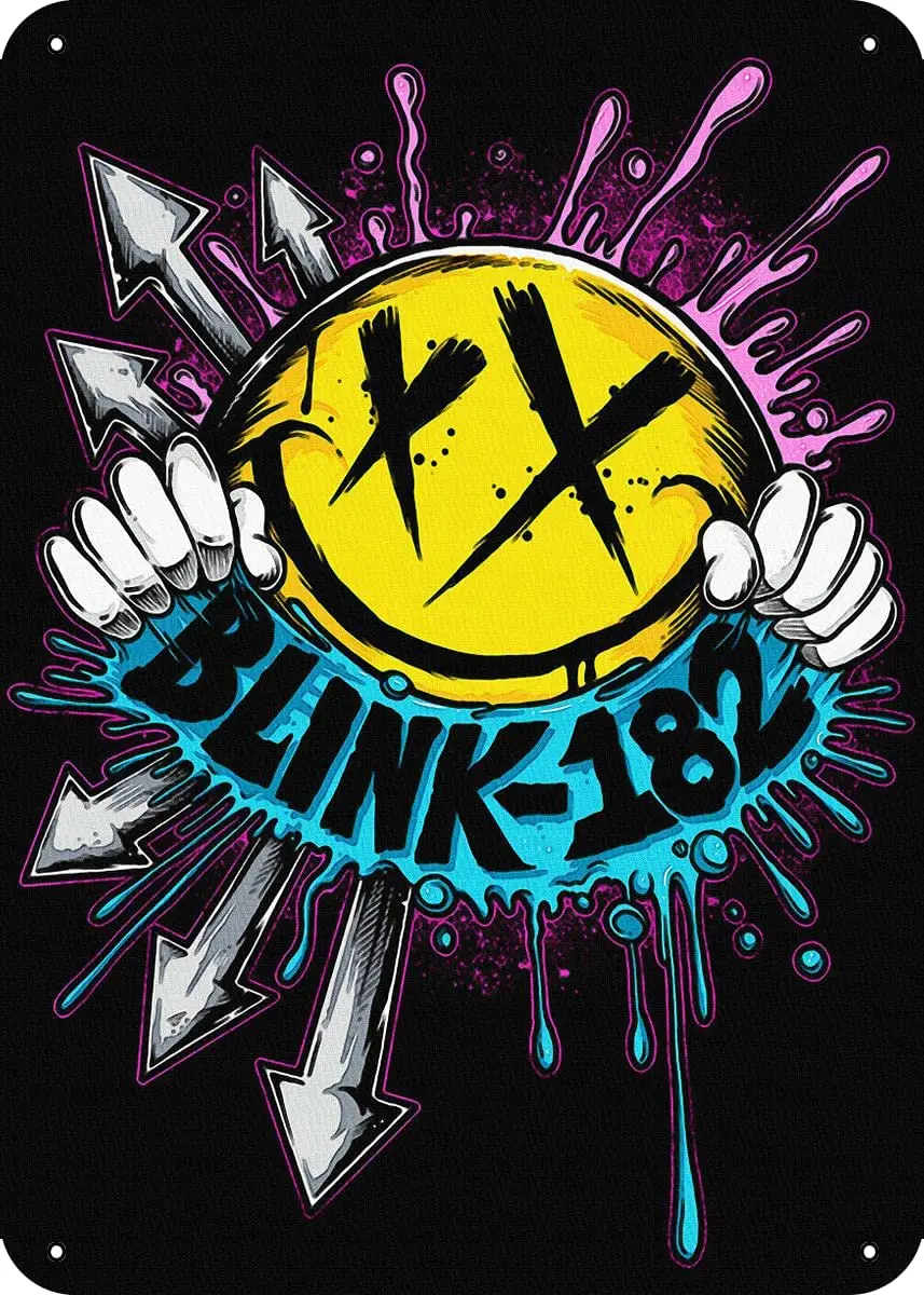 

Blink 182 Blink 182 Metal Tin Sign 8" X 12" Wall Decor