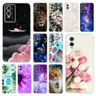 Чехол для Vivo Y53s 4G, яркий цветочный принт в виде тюльпана, блестящий чехол для Vivo Y53s Y76s чехол для телефона 2021, мягкий чехол VivoY53s V2058