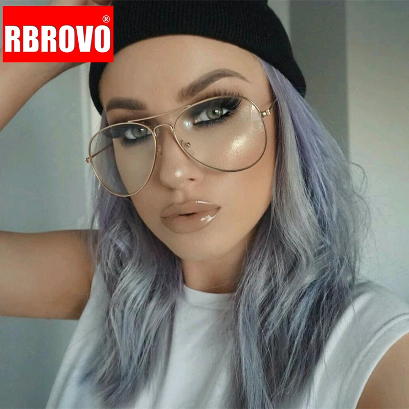 Очки авиаторы RBROVO в металлической оправе UV400 женские классические зеркальные