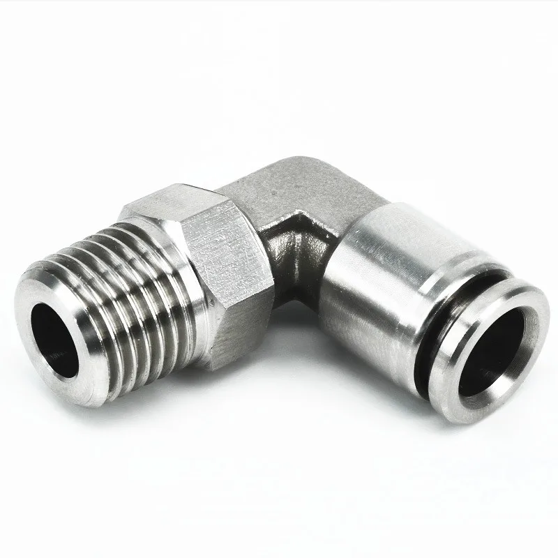 304 PL series stainless steel quick insert right Angle elbow connector PL4-M5/M6/01/02 PL6-M5/M6/01/02/03/04 PL8-01/02/03/04 |