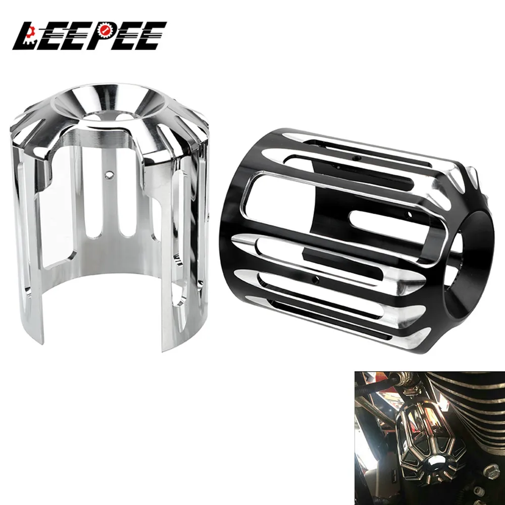 LEEPEE Motorcycle Accessories For Motor Sportster 883 1200 Iron Touring Road King Ultra Softail Heritage Oil Filter Cover