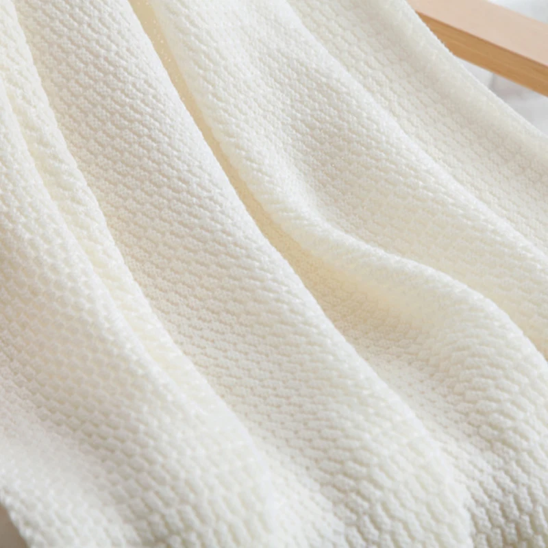 GIANTEX шерстяное вязанное клетчатое зимнее Скандинавское покрывало для кровати на