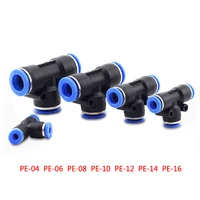 468101216mm pv pneumatic pipe push fit elbow quick connector fittings adapter air tube fitting jointer