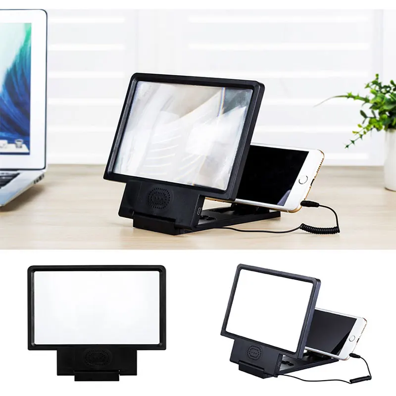 

8.5 inch Phone Screen Magnifier 3D Enlarged Phone Screen With Bluetooth Spaker Phone Amplifier tela para celurar com projetor