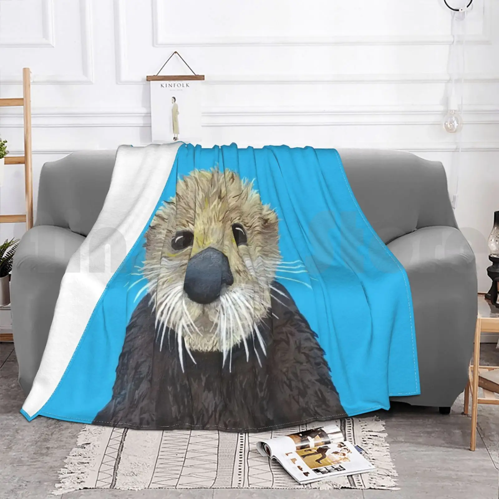 Одеяло из ткани с выдрой модное индивидуальное одеяло Renee Hazen цветное Новое