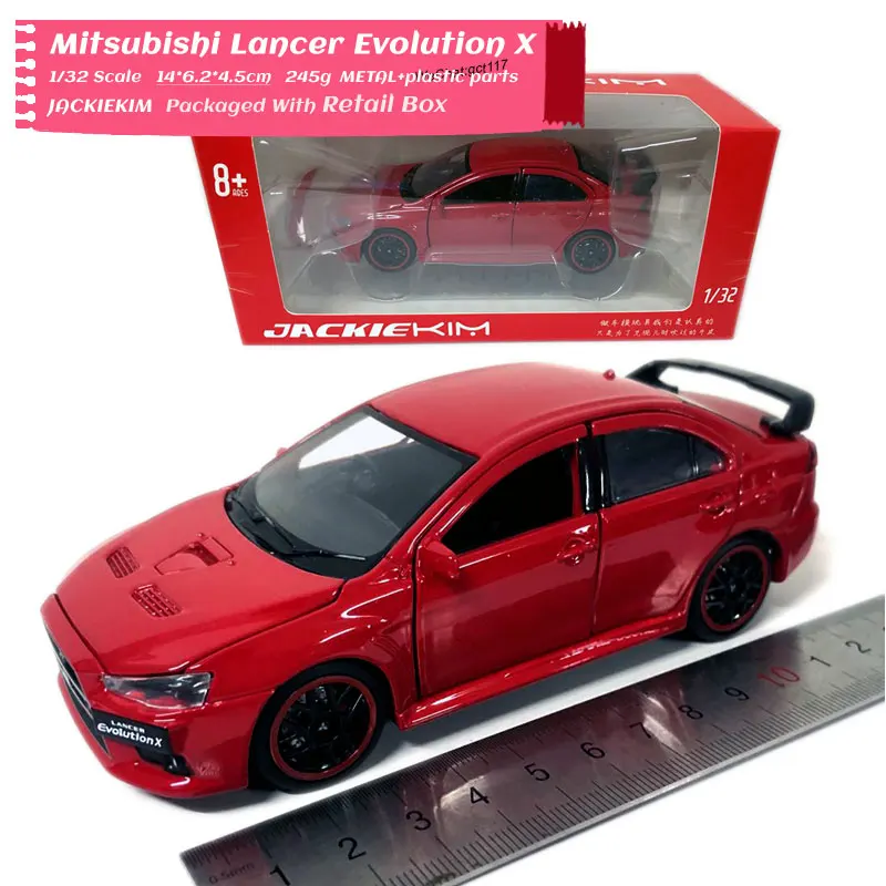 RD 1/32 масштаб модель автомобиля игрушки Mitsubishi Lancer Evolution X звук и светильник литой
