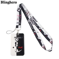 cb081 anime bear keychain straps rope cell phone neck strap lanyard for id card usb badge holder diy lariat lanyard hanging rope