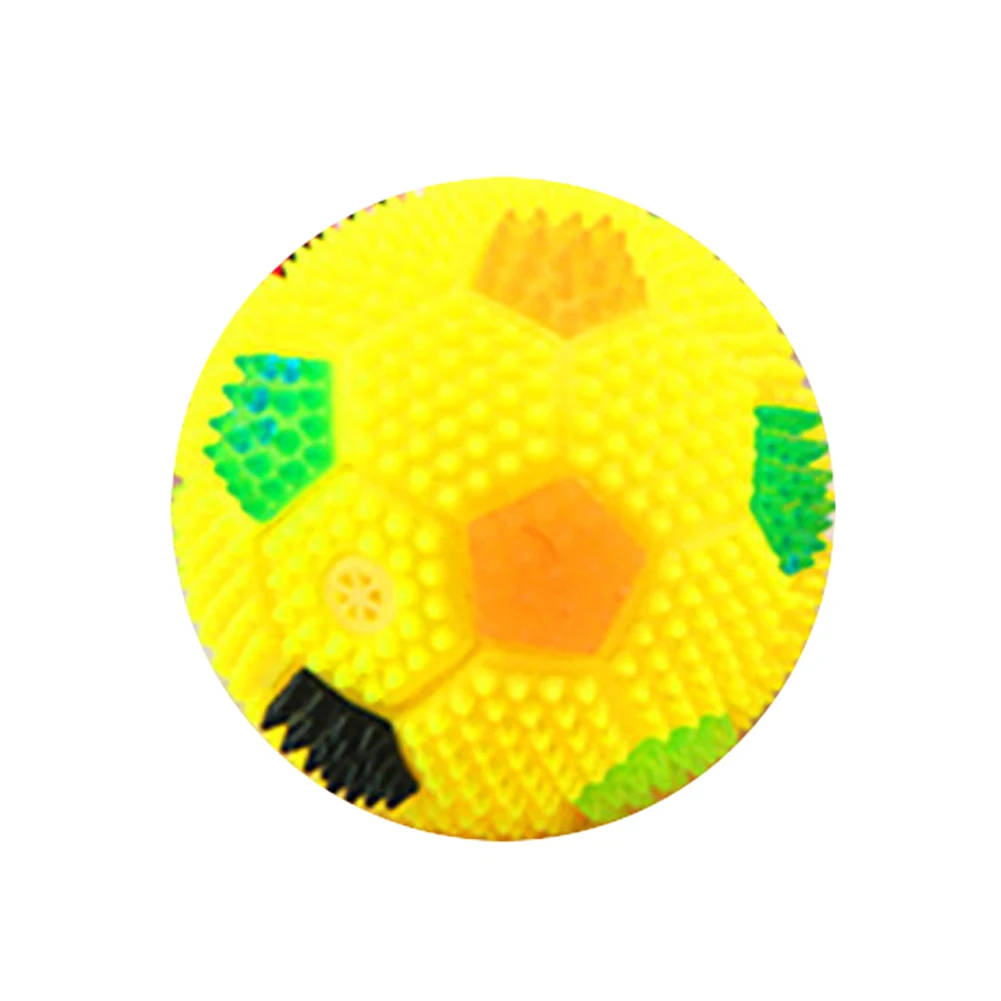 

LED Flashing Bouncing Music Hedgehog Soccor Ball Football Squeeze Kids Toy Gift Children's stretch luminous football toy