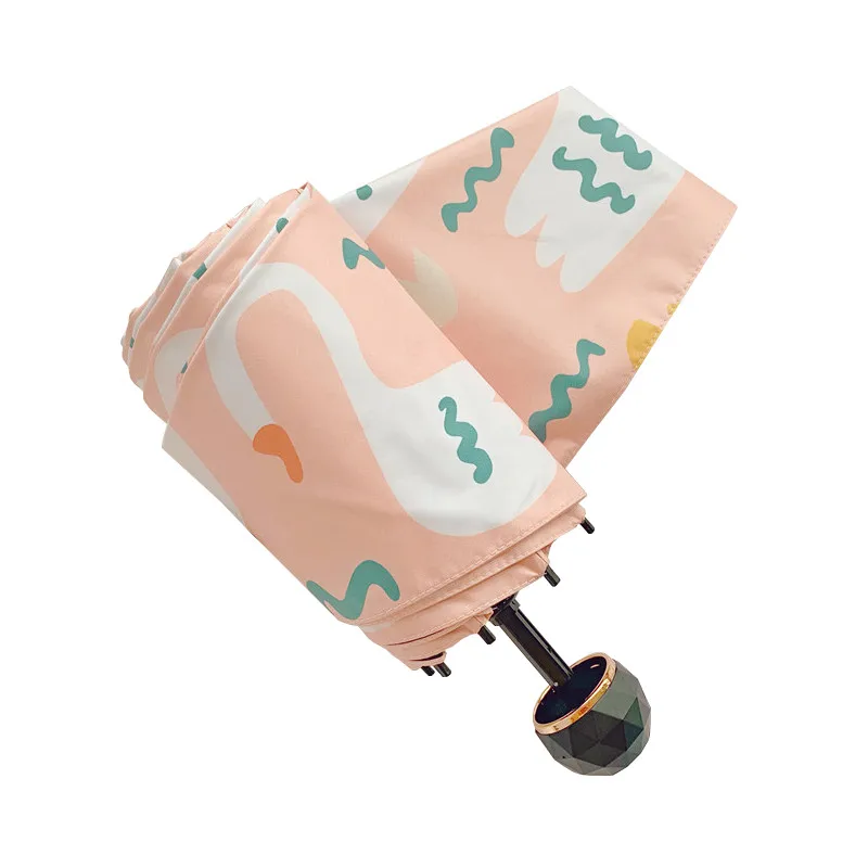 Творческий 5-складной милый лебедь зонтик автоматический зонт для