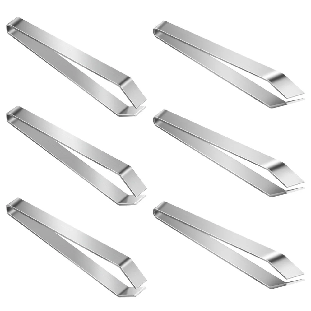 

Пинцет из нержавеющей стали для удаления перьев (серебристый), 6 шт.