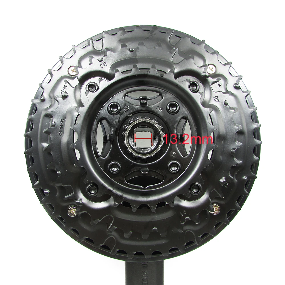 

PROWHEEL MTB Bike Crankset 24/34/42T 170mm MTB Bicycle Crank Set 7/8/9 Speed Hollow Chainwheel Bicycle Sprocket