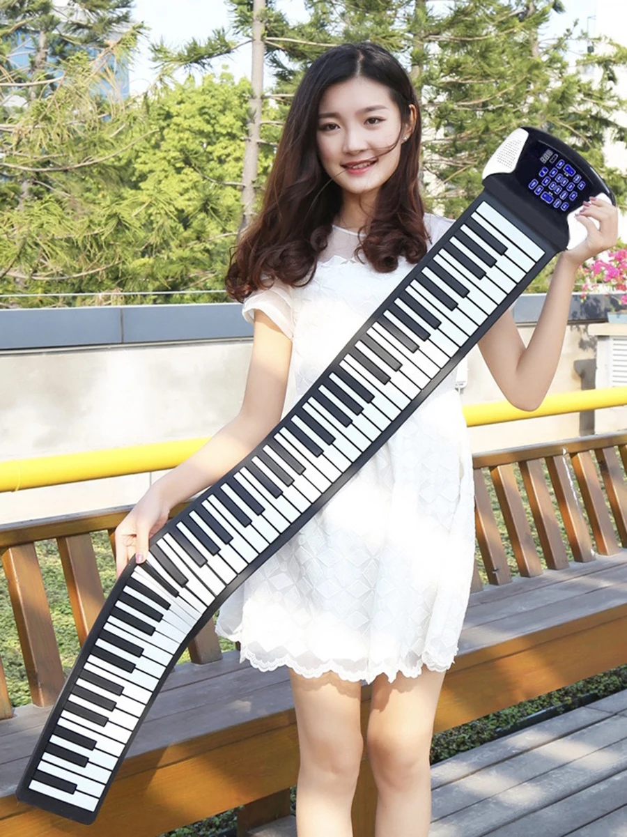 MIDI 88 Key Piano Thickened Professional Folding Simulation Practice Piano Electronic Organ Instrumente Keyboard Instruments