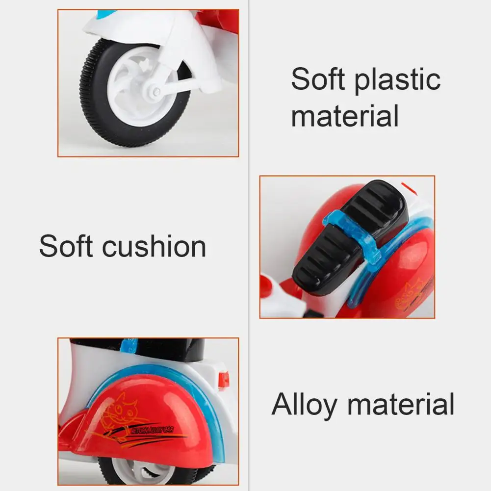 Детский мини-вытяните назад автомобиль Mini сплава мотоцикла модель с коляской