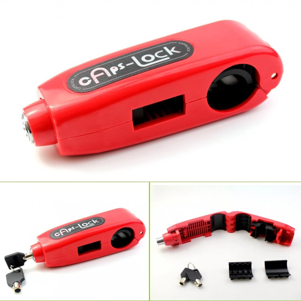 Универсальный замок для велосипеда мотоцикла скутера защитный на руль Ручка