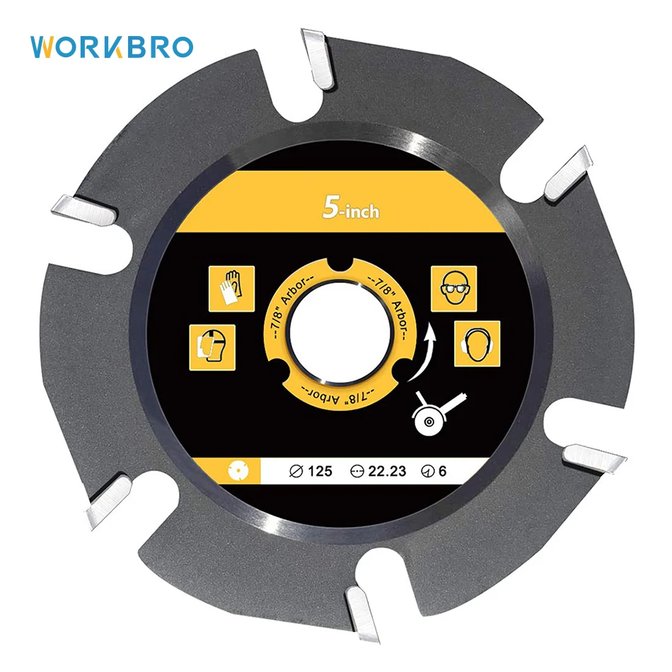 

Диск отрезной по дереву, 6 зубьев, 5 дюймов