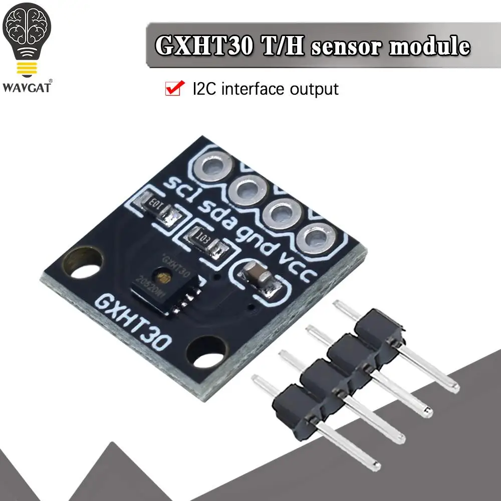 

GXHT30 Temperature Humidity Sensor Module Microcontroller IIC I2C Breakout Weather Compliant Compatible SHT31 SHT30 For Arduino
