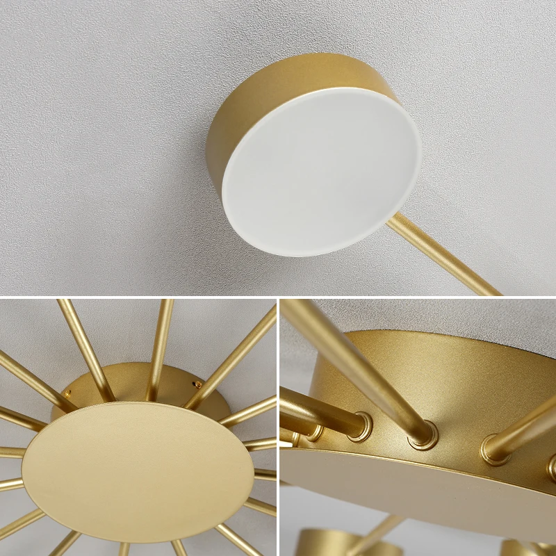 Lámpara de techo nórdica, arte de lujo, creativa, con personalidad, simple, para sala de estar, dormitorio