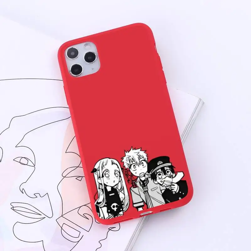 

Hanako kun Phone Case Red Candy Color for iPhone 6 7 8 11 12 s mini pro X XS XR MAX Plus