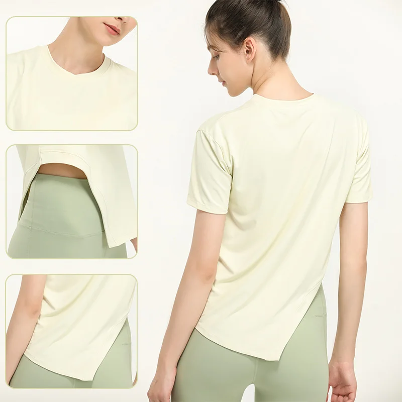 Женский качественный укороченный топ для тренажерного зала женская рубашка