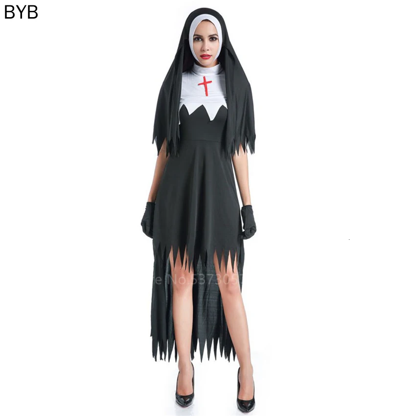 Униформа Нана пастора страшный пастор карнавальное платье на Хэллоуин модные