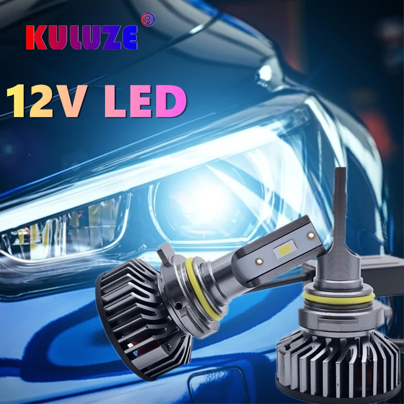 Автомобильные фары KULUZE Canbus H4 H7 LED 6000K 9012 H1 H3 H8 H9 H11 9005 9006 HB3 HB4 H10 H16 H27 880 881 светодиодный