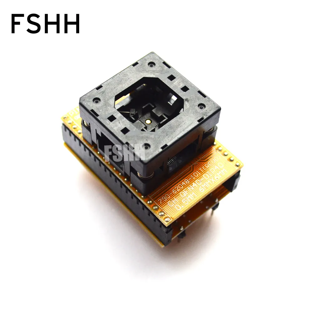 Open-Top Socket QFN40 to DIP40 Programming Adapter WSON40 DFN40 MLF40 test socket  0.5mm 6x6mm