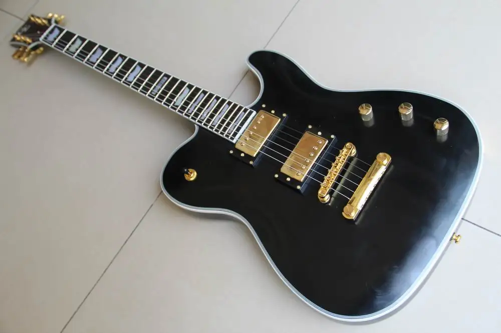 Бесплатная доставка китайская гитара новая индивидуальная электрическая с