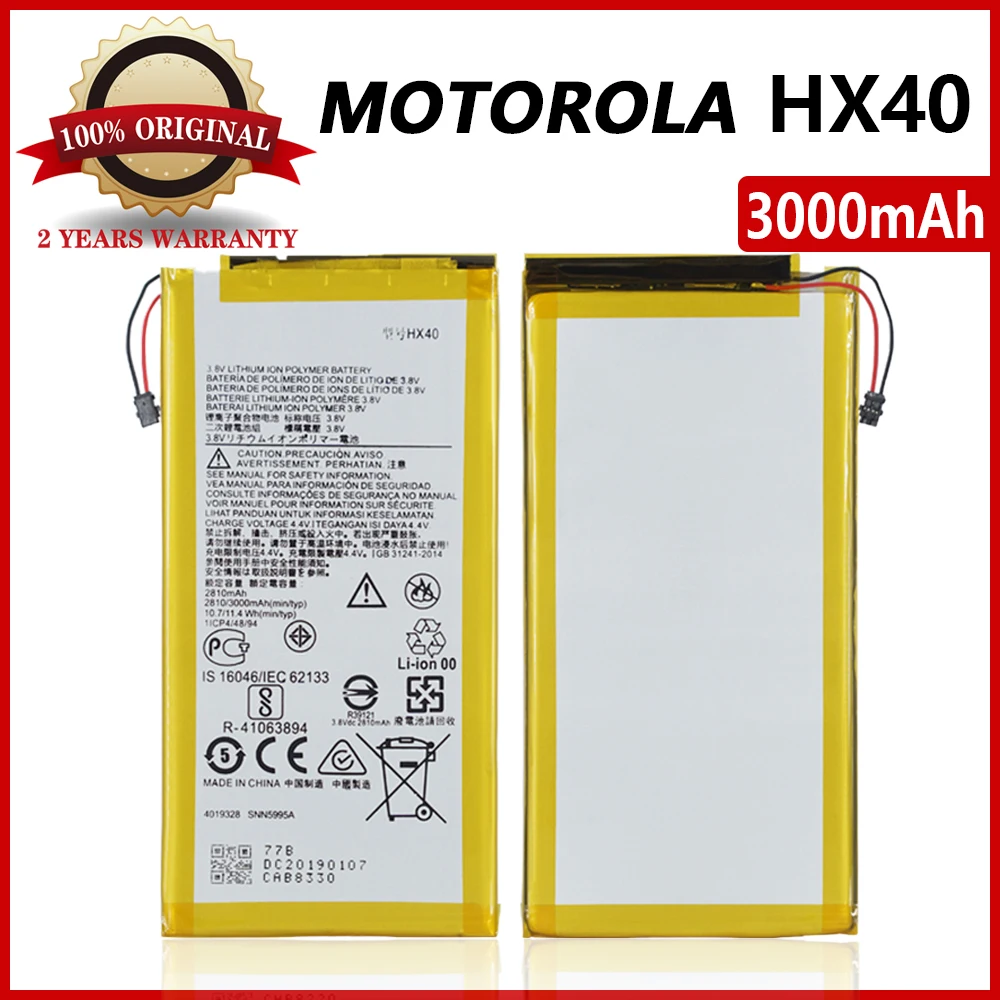 100% Оригинальный HX40 3000 мА/ч для Motorola MOTO X4 XT1900 1 2 3 4 5 /6/аккумулятор высокого