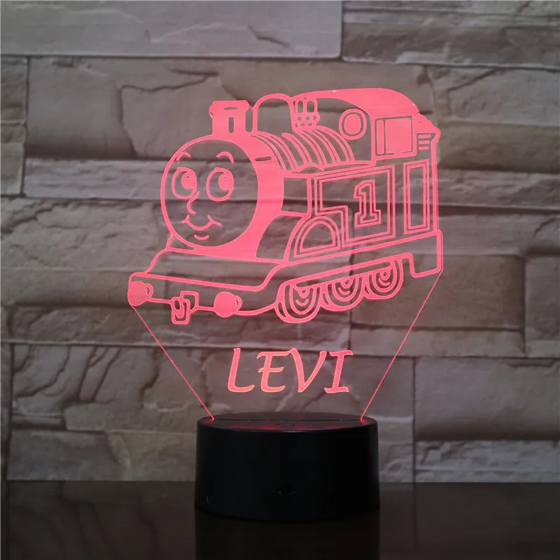 Мультяшный декоративный светильник Levi Tank Engine Thomas And Friends Декор детский ночник для