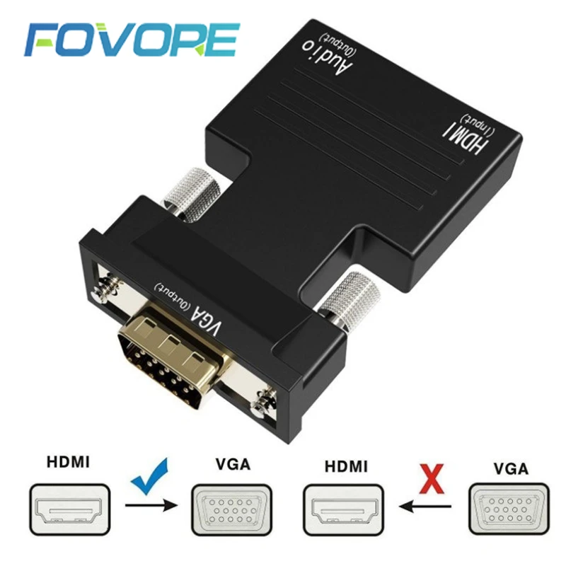 1080P HDMI к VGA Женский на обоих концах для подключения внешних устройств цифро