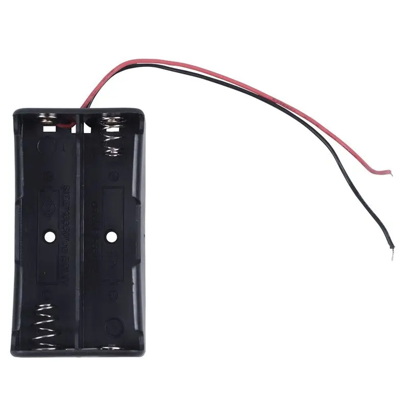 Черный 2x3 7 V 18650 заостренный наконечник батареи держатель Чехол w провода |