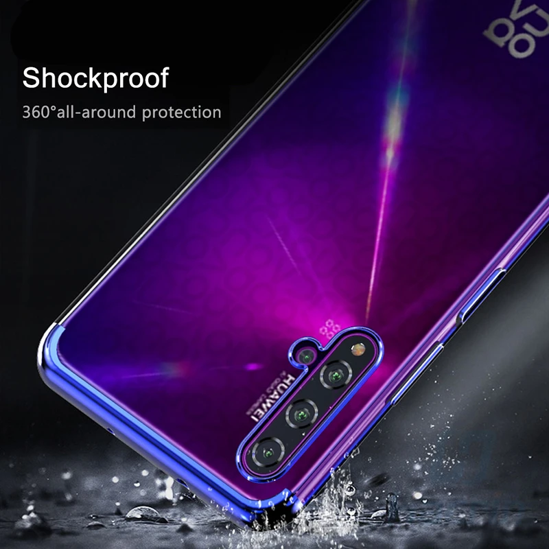 Чехол Hacrin для Huawei Nova 5 T мягкий прозрачный чехол из ТПУ с прозрачным покрытием TCase