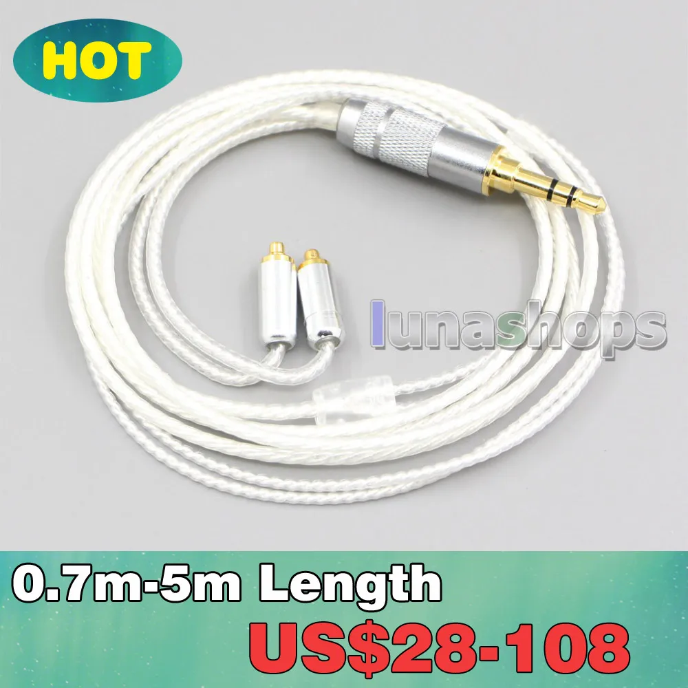 

4.4mm 2.5mm 3.5mm XLR Hi-Res Silver Plated 7N OCC Earphone Cable For AKG N5005 N30 N40 MMCX LN006635