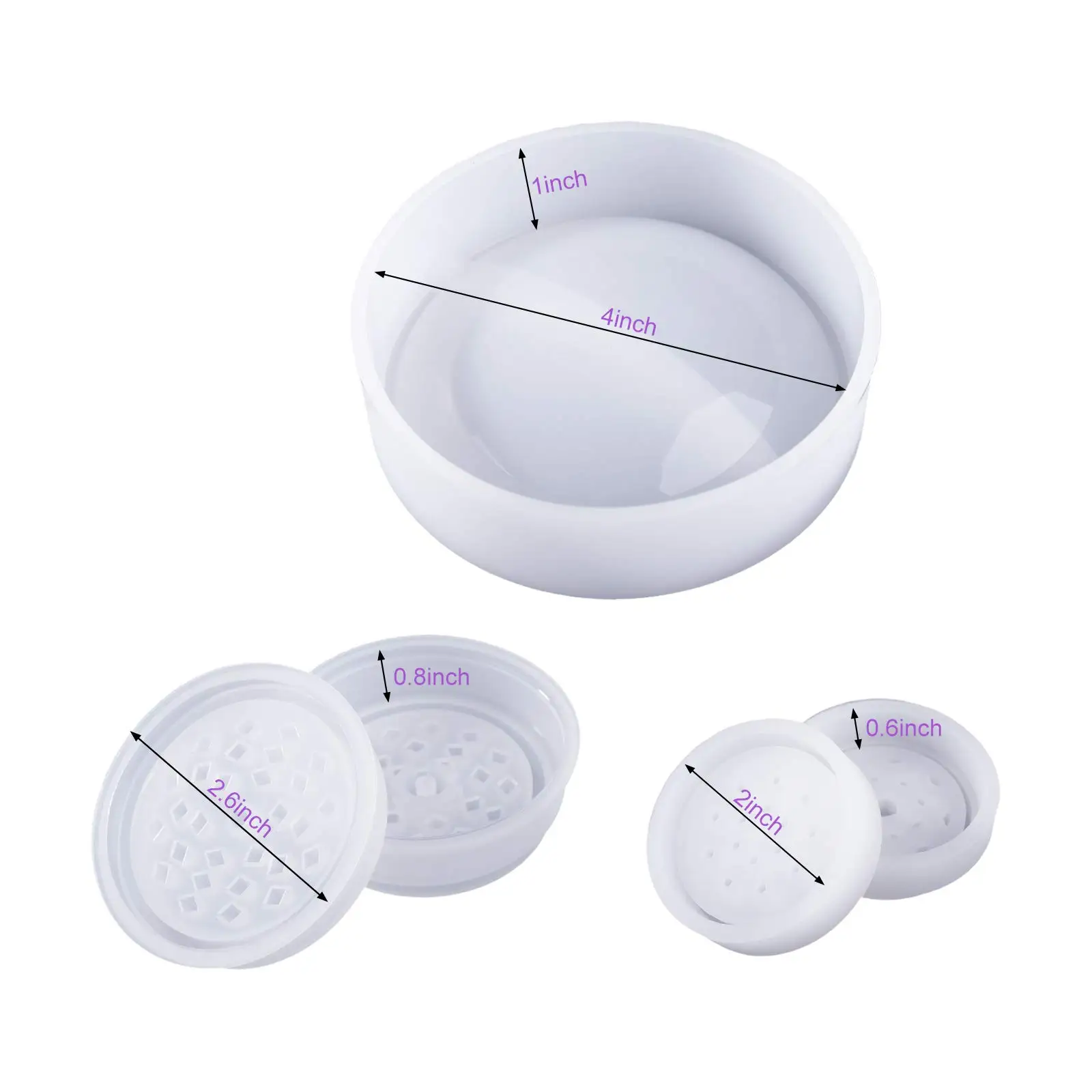 

Grinding Machine Ashtray Grinder Silicone Molds For Resin Round Resin Mold Jewelry Storage Box And Silicone Spice Grinder Mold