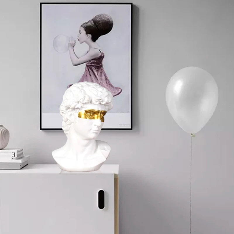 Эскизная модель повязка на глаза статуя Давида из смолы настольные украшения