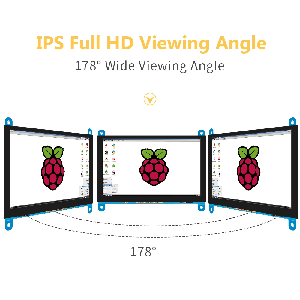 Meridia IPS TN 5.0" AIDA64 raspberry pi 3b 4 case display touch screen 5inch 800*480 IPS control Orange Pi IOT AI Robot screen images - 6