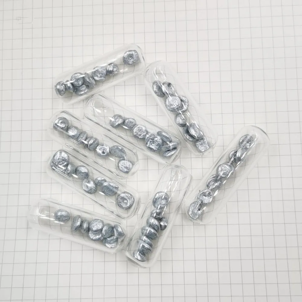 Стеклянная запечатывающая цинковая частица высокой чистоты научный эксперимент