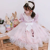 2020summer girls lolita dress short sleeve princess dress childrenday party dress birthday holiday fashion dress tutu dress
