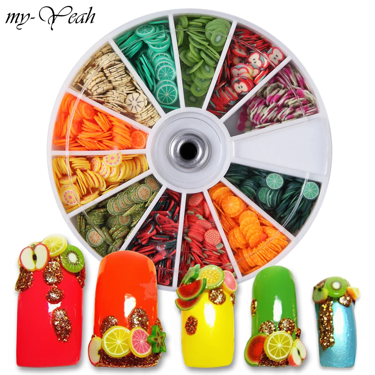 My-Yeah 12 Маникюр для ногтей сетка художественная цветная Полимерная глина