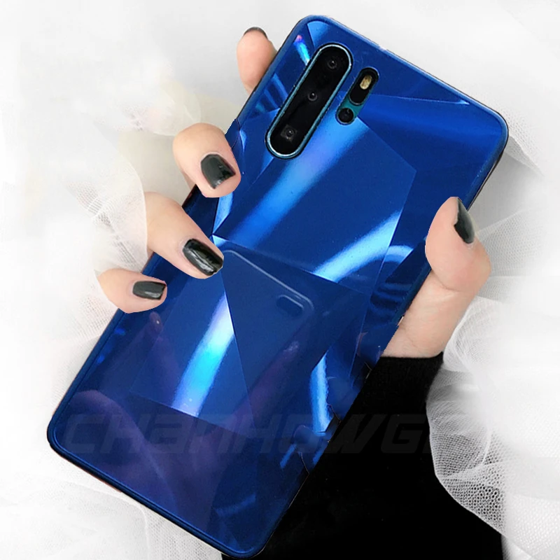 Роскошный зеркальный чехол со стразами для Huawei Y5 Y6 Y7 Y9 P Smart Plus 2019 P20 P30 Lite мягкий Honor